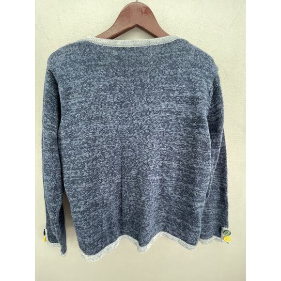 VTG Tiara Christmas Cardigan Sweater Womens L Cottagecore Grandma Holiday Knit - Picture 10 of 10